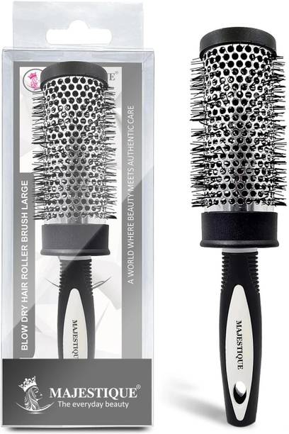 MAJESTIQUE Blow Dryer Brush, Large Ion Brush, Drying Straightening Curling (2 Inch)