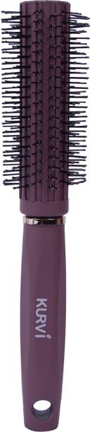 KURVI Premium Professional Paddle Hair Brush Brown Comb HB207