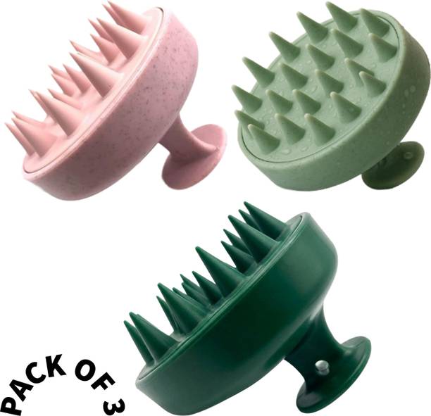 Nestiva Manual Scalp Massager for Hair Wash |Silicone Comb |Head Massager for Men-Women
