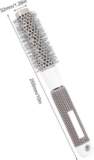 URBAN BOX Round Hair Brush With Natural Boar Bristle For Blow Drying & Curling (32MM)