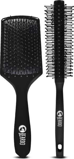 बियर्डो Detangling & Roller Hair Brush Curls, Smoothening, Frizz Control, Shine, Paddle