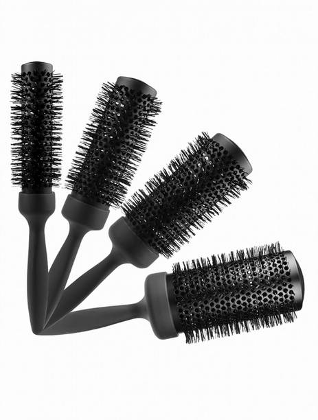 FOLELLO Hair Brush Comb Set - Round & Blow Dryer Brush for Hair Styling | 4 PC