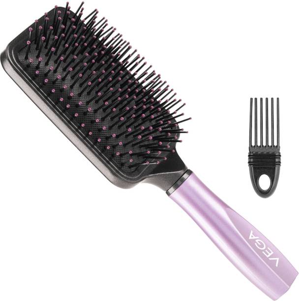 VEGA Paddle Hair Brush with Cleaning Comb for Men & Women (E18-PB)