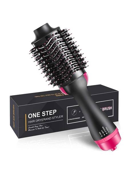 Uniquecartel Hot Air Brush 2 in 1 One Step Hair Dryer and Styler Volumizer for Straightening