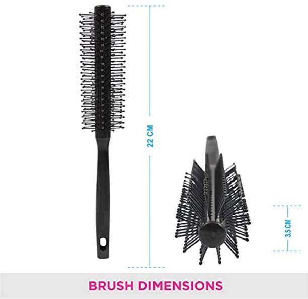 फ्रिप Round Hair Brush For Adding Curls, Volume & Waves In Hairs| Men and Women|