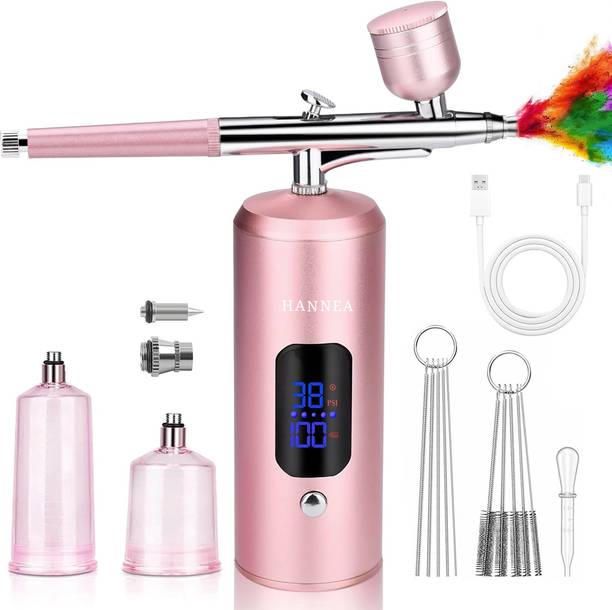 SERPLEX Cordless Airbrush Kit with LCD Display 3 Pressure Levels 0.3mm Nozzle Air Blower