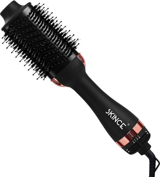 skince 3-in-1 Volumizer Hot Air Brush|Blow Dryer,Straightener & Styler|1200W