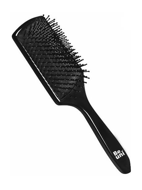 BEUNI Premium Collection Mini Paddle Hair Brush for Men & Women, Black