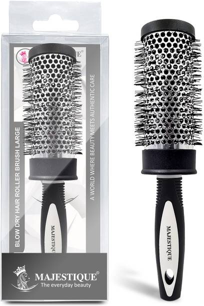 माजेस्टिक Blow Dryer Brush, Large Ceramic Ion Brush, Drying Straightening Curling (2 Inch)
