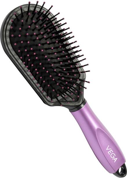 VEGA Cushion Hair Brush (India's No.1 Hair Brush Brand) With Cleaning Comb
