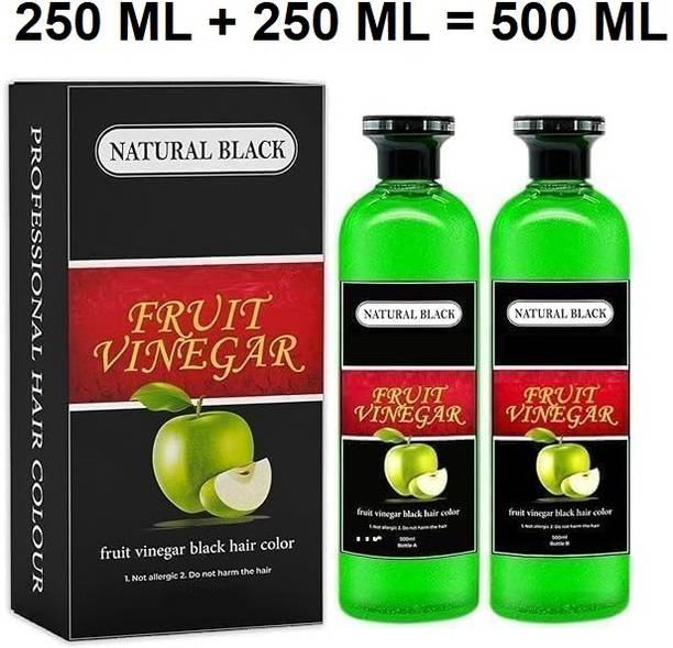 Essensity Fruit Vinegar Ammonia Free 10 Minutes Gel Based Hair Color Colour Dye - B , Natural - Black