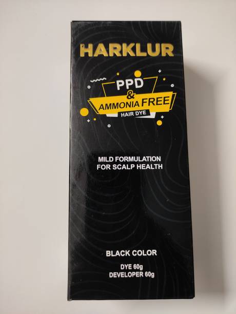 HARKLUR PPD AND AMMONIA FREE , BLACK HAIR COLOR