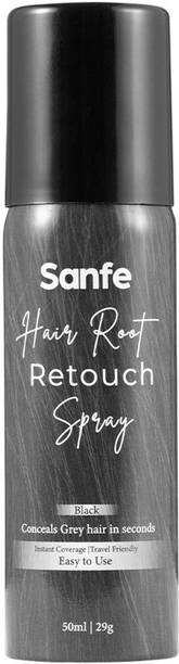 साँफे Hair Root Retouch Up Spray | Instant Grey Coverage Hair Color for Men & Women हेयर कलर