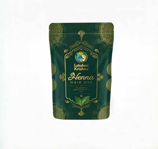 Lakshmi Krishna Natural Henna Hair Dye , Non-ammonia black dye, 50g