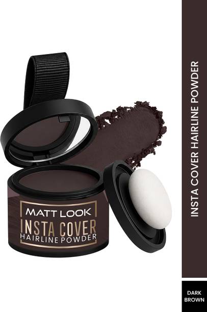 MATTLOOK Insta Cover Hairline Powder Root Touch Up Instant Hair Color Powder , Deep Brown