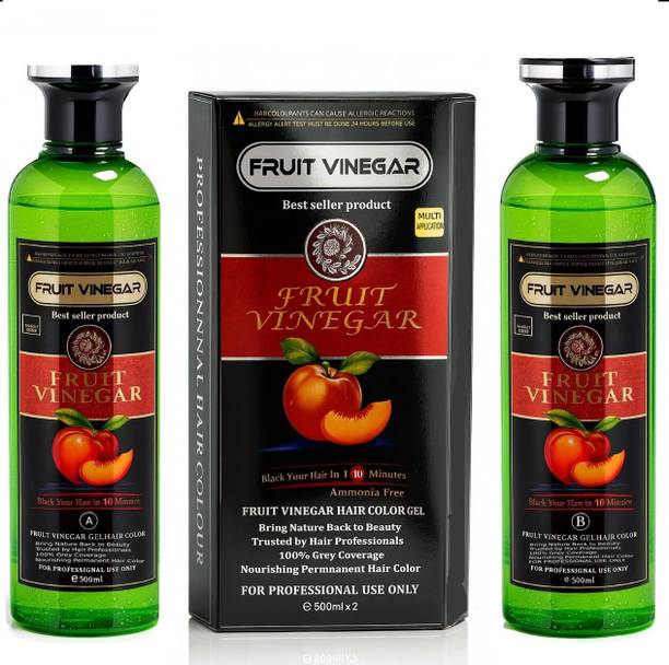 Essensity Fruit Vinegar Ammonia Free 10 Minutes Hair Color Colour Gel -C , Natural Black