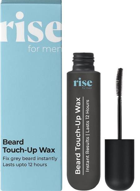Rise for Men Beard Touch-Up Wax | Quick Grey Hair Fix | Apply In One Minute , Black