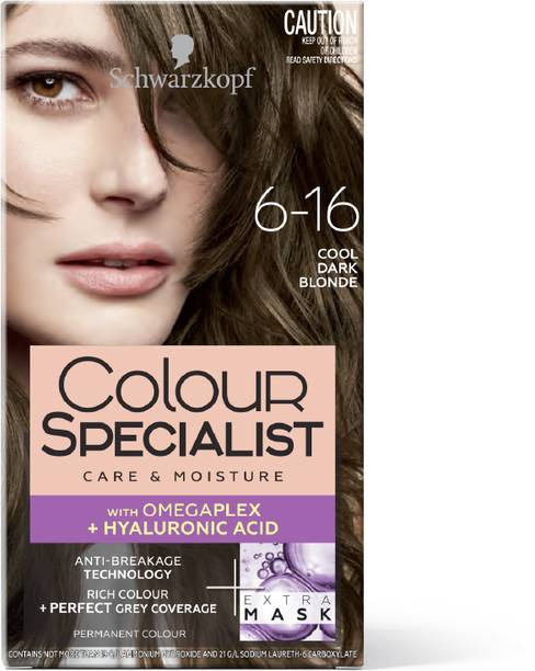 Schwarzkopf Colour Specialist At Home Permanent Hair Colour - 6.16 Cool Dark Blonde , 6.16 Cool Dark Blonde