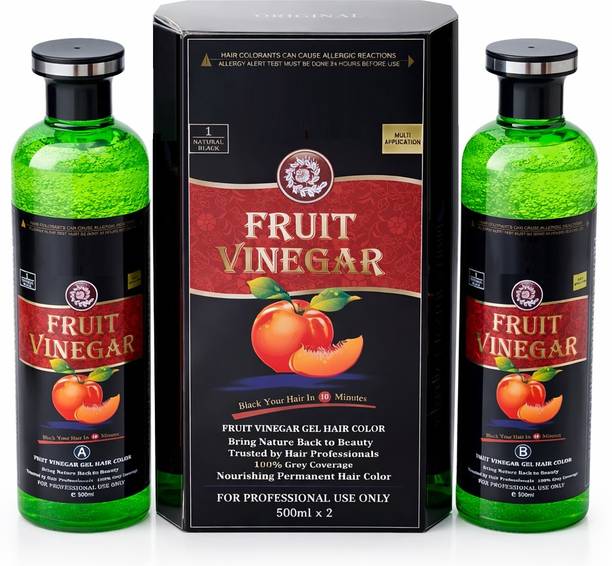 URBANBEAUTEBLANC Fruit vinegar natural black hair color , NATURAL BLACK