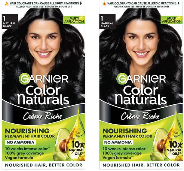GARNIER Color Naturals, Long Lasting Creme Color , Shade 1 Natural Black