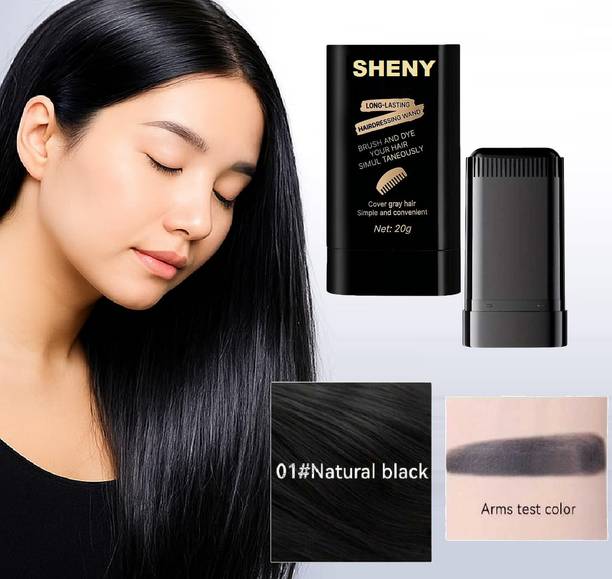 Sheny Instant Black Hair Dye Stick Grey Hair Touch-Up For Hair Dye Comb, , BLACK