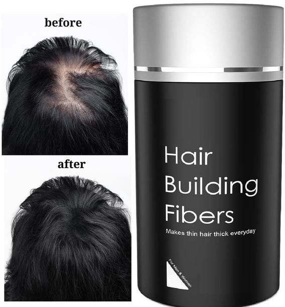 SIZLLIK Hair Fiber Black, Hair Powder for Men, Thick Fiber , BLACK