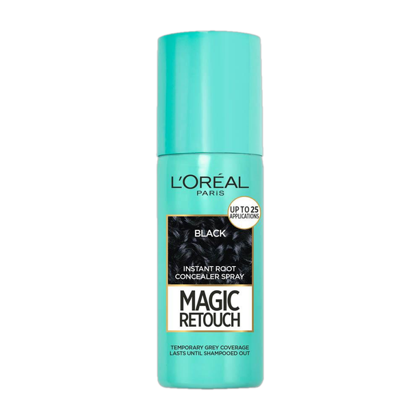 L'Oréal Paris Magic Retouch Hair Colour, Instant Root Concealer Spray , 1 BLACK