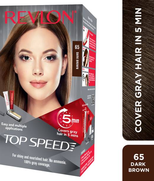 Revlon Top Speed Hair Color Woman , Dark Brown 65