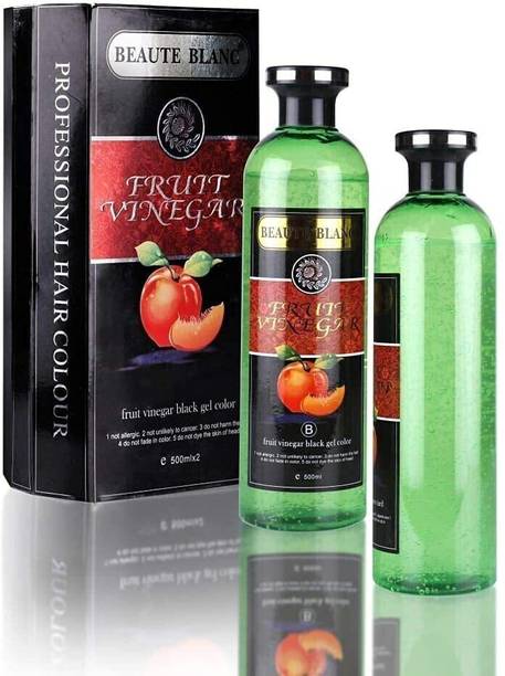 BEAUTE BLANC FRUIT VINEGAR BLACK COLOR SET OF 1 (500ml*2) , NATURAL BLACK
