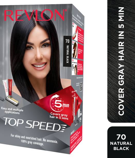 Revlon Top Speed Hair Color Woman , Natural Black 70