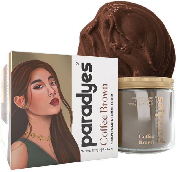 Paradyes Top-up Semi-permanent DIY Conditioner Based Hair Colour , Coffee Brown