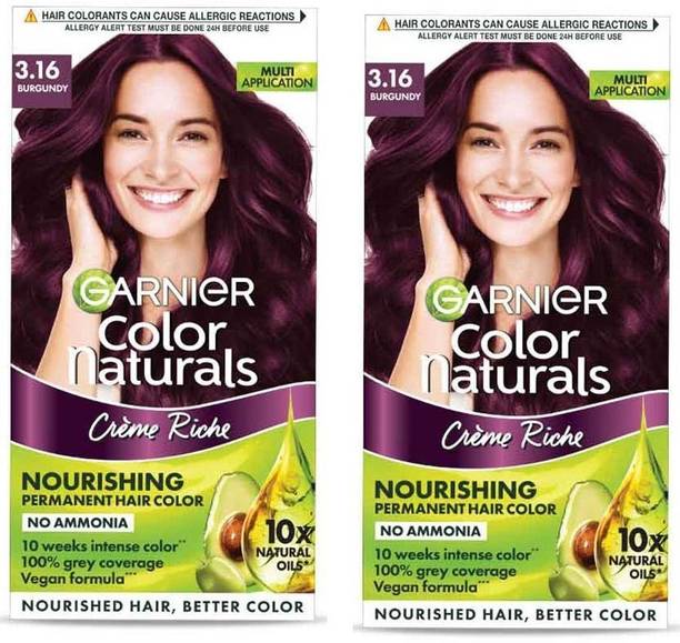 Garnier Men Color Naturals Crème hair color, Shade 3.16 Burgundy, 70ml + 60g , 3.16 Burgundy