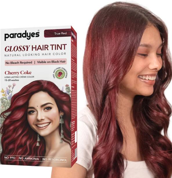Paradyes No Bleach Glossy Hair Tint, For Natural Black , Cherry Coke