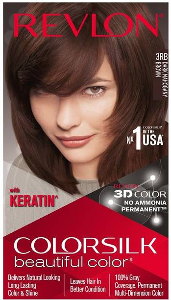 Revlon Colorsilk Hair Color with Keratin , Dark Mahogany Brown 3RB