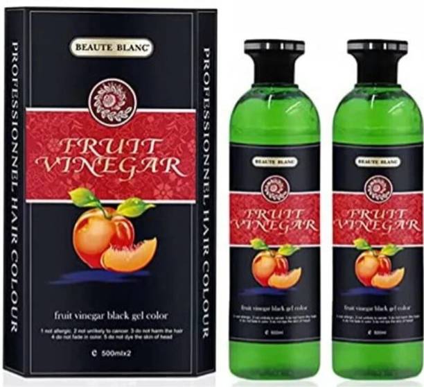 BEAUTE BLANC FRUIT VINEGAR HAIR GEL , BLACK , NATURAL BLACK , NATURAL BLACK