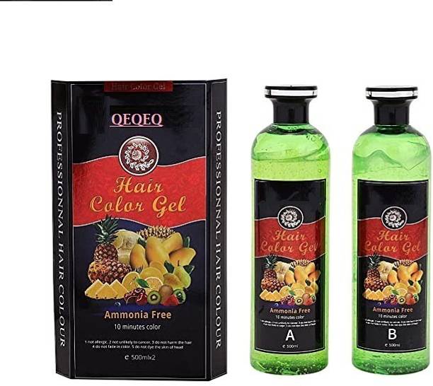QEQEQ 2 PACK FRUIT VINEGAR HAIR GEL. , BLACK , BLACK