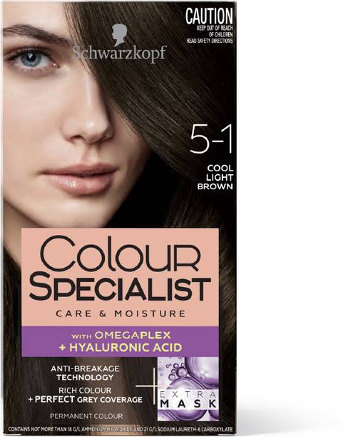 श्वार्ज़कोप्फ Colour Specialist At Home Permanent Hair Colour - 5.1 Cool Light Brown, 165ml हेयर कलर