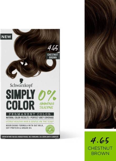Schwarzkopf Simply Color Permanent Hair Colour , 4.65 Chestnut Brown