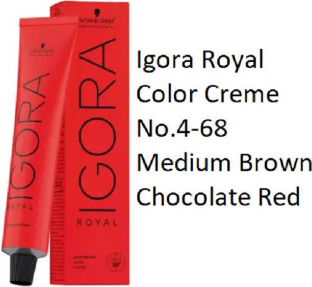 Schwarzkopf Professional Igora Royal Color Creme No.4-68 , Medium Brown Chocolate Red