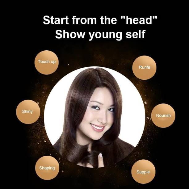 Luipui temporary hair color p[en dye black color , black