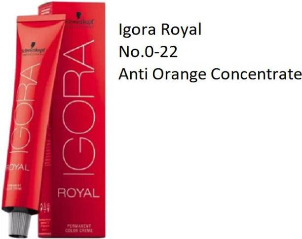 Schwarzkopf Professional Igora Royal Color Creme No.0-22 , Anti Orange Concentrate