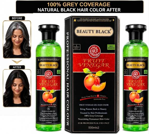 Black Gold NEW BEAUTY BLACK FRIY VINRGAR HAIR COLOR GEL BLACK , NEW BEAUTY BLACK FRUIT VINEGAR HAIR COLOR