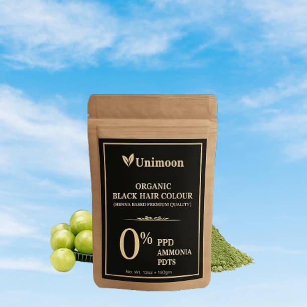 unimoon Wild Noir Pure Black Hair Color Powder , black