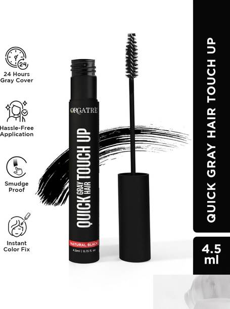 Orgatre Instant Hair Colour Touch Up Stick - Natural Black Root Touch Up, Smudge-Proof , Natural Black