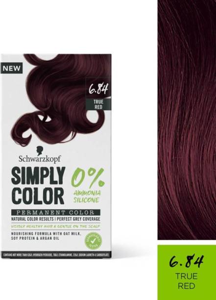 Schwarzkopf Simply Color Permanent Hair Colour , 6.84 True Red