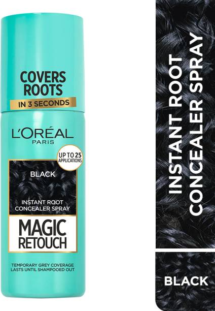 L'Oréal Paris Magic Retouch Hair Colour, Instant Root Concealer Spray , 1 BLACK
