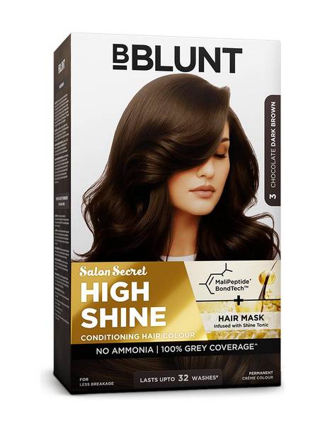 BBlunt Salon Secret High Shine Conditioning Hair Colour , Chocolate Dark Brown