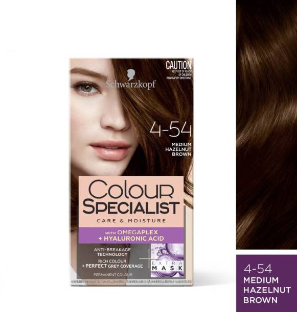 Schwarzkopf Colour Specialist Permanent Hair Colour , 4.54 Medium Hazelnut Brown