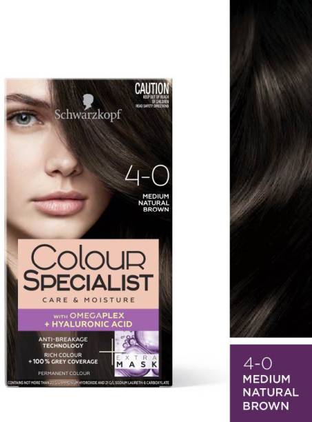Schwarzkopf Colour Specialist Permanent Hair Colour , 4.0 Medium Natural Brown