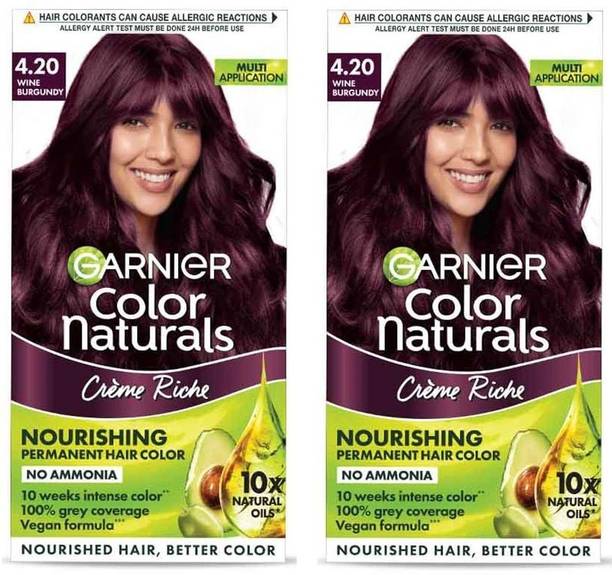 Garnier Men Color Naturals Crème hair color, Shade 4.20 Wine Burgundy, 70ml + 60g